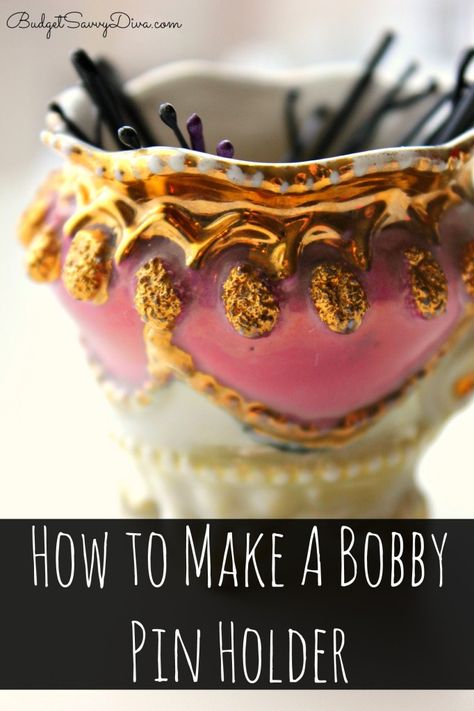 How To Make A Bobby Pin Holder #bobbypin #craft #budgetsavvydiva via budgetsavvydiva.com Bobby Pin Container, Bobby Pin Holder, Parmesan Shrimp, Baked Shrimp Recipes, Shrimp Parmesan, Organized Bathroom, Pin Holder, House Vibes, Baked Shrimp