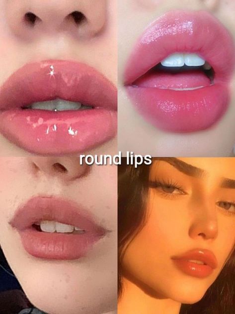 Types Of Lips Shape, Round Lips, Lip Types, Lips Inspiration, Tips For Glowing Skin, Botox Lips, Parfum Victoria's Secret, Hair Scrub, Makeup Artist Tips