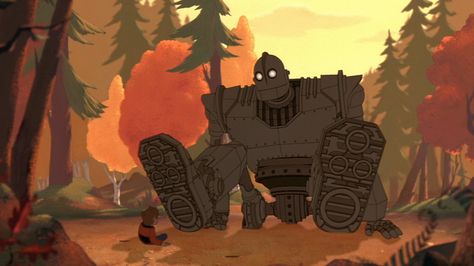 Iron Giant Aesthetic, Iron Giant Wallpaper, Giant Wallpaper, Playlist Pfp, Brad Bird, Sci Fi Wallpaper, Iron Giant, The Iron Giant, Angry Birds Movie