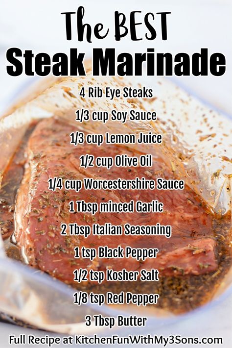 The Best Steak Marinade Allrecipes, World’s Best Steak Marinade, Steak Marinade With Montreal Seasoning, Best Steak Marinade In Existence, Sirloin Steak Marinade Easy, Filet Marinade Recipes, Savory Steak Marinade, Sirloin Marinade Recipes, Simple Marinade For Steak