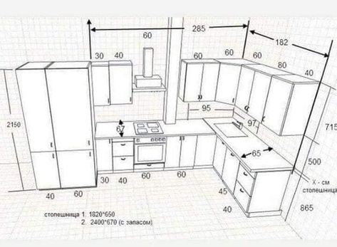 Kitchen Cabinet Dimensions, Kitchen Cabinet Sizes, Kitchen Measurements, Kitchen Layout Plans, Standard Kitchen, Kabinet Dapur, Kitchen Size, Kitchen Dimensions, Kitchen Designs Layout