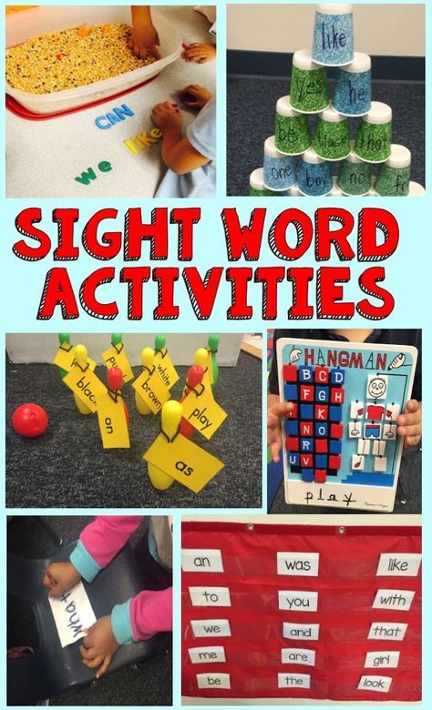 Fun and helpful sight word activities! Includes many hands on highly engaging sight word ideas!! Sight Word Ideas, Kindergarten Sight Word Activities, Sight Words Kindergarten Activities, Word Ideas, Sight Word Centers, Sight Word Fun, Teaching Sight Words, Sight Word Reading, Sight Words Kindergarten