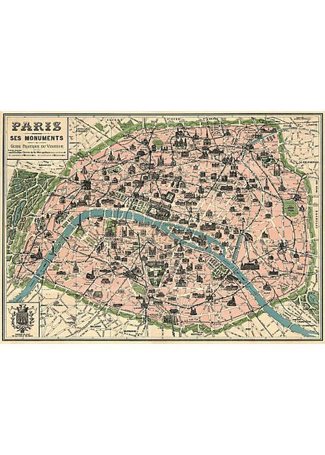 Paris Print Map Paris Map Art, Paris Map Poster, Paris Map Print, Vintage Paris Map, Map Wrapping Paper, Plan Paris, Paris Poster, Paris Wall Art, Paris Map