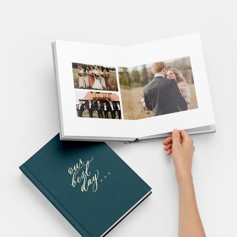 Artifact Uprising Album Wedding Review | A Practical Wedding Wedding Layflat, Photo Book Inspiration, Wedding Photo Books, Artifact Uprising, Photo Album Design, Practical Wedding, Wedding Photo Albums, Album Design, Wedding Album