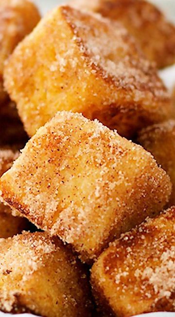 Cinnamon French Toast Bites Churro Bites, French Toast Bites, Cinnamon French Toast, Angel Food Cake, Food Cake, Breakfast Buffet, Toast Recipes, Angel Food, Food Cakes