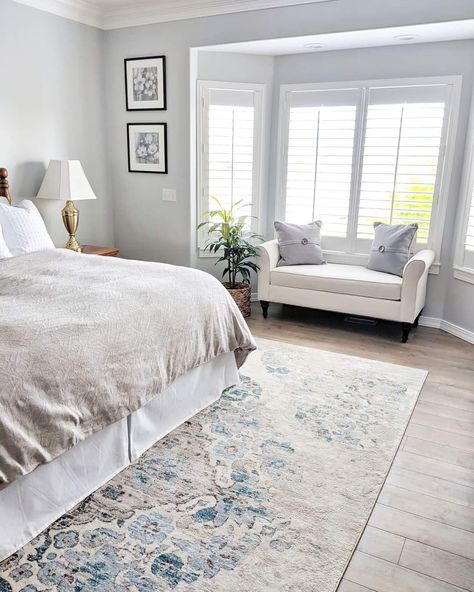 Houzz, bedding, rug, bay window, Bedrooms With Bay Windows Master, Bedroom Inspirations Bay Window, Bedroom Drapes Master Bay Window, Bay Window Sitting Area Bedroom, Bay Bedroom Window Ideas, Bedrooms With A Bay Window, Master Bedrooms Decor Bay Window, Bedroom With A Bay Window, Bay Window In Master Bed