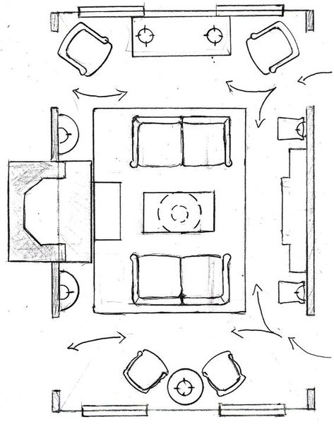 living room layouts - facing loveseats Living Room Layouts, Living Room Floor Plans, Small Living Room Layout, Room Layouts, Living Room Furniture Layout, Living Room Layout, Living Room Furniture Arrangement, Small Room Design, Living Room Remodel