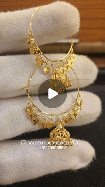 Bali Gold Earrings, Gold Bali Earrings Indian, Gold Bali Design, Gold Bali, Bali Design, Indian Bridal Photos, Bali Earrings, Earrings Indian, Gold Ornaments