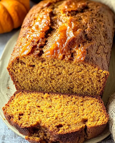 This moist and flavorful Pumpkin Spice Bread is perfect for fall, filled with the rich taste of pumpkin, warm spices, and a hint of sweetness. Using a combination of dark brown sugar, homemade pumpkin spice, and your choice of bourbon or vanilla, this recipe creates two delicious loaves that are perfect for breakfast, snacking, or gifting during the holiday season. The bread only gets better as it sits, making it an ideal make-ahead treat! Preparation Time: Prep Time: 15 minutes Cook Time: 60-65 Brown Sugar Homemade, Pumpkin Spice Bread, Spice Bread, Holiday Bread, Homemade Pumpkin Spice, Dark Brown Sugar, Loaf Recipes, Homemade Pumpkin, Pumpkin Bread