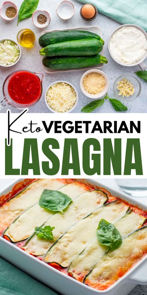 Enjoy all the flavors of traditional lasagna without the carbs with this delicious and healthy keto vegetarian lasagna recipe. Made with zucchini noodles and a rich tomato sauce, it's the perfect comfort food for any occasion. Keto Lasagna Recipe, Lasagna Vegetarian, Vegetarian Lasagna Recipe, Traditional Lasagna, Keto Lasagna, Classic Lasagna, Vegetarian Lasagna, Zucchini Lasagna, Healthy Keto