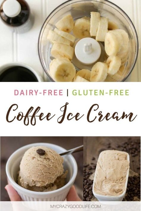 Dairy Free Coffee Ice Cream, Healthier Ice Cream, Weight Watchers Dessert, Coffee Ice Cream Recipe, Gluten Free Coffee, Weight Watcher Desserts, Dairy Free Coffee, Nice Cream Recipe, Dairy Free Smoothies