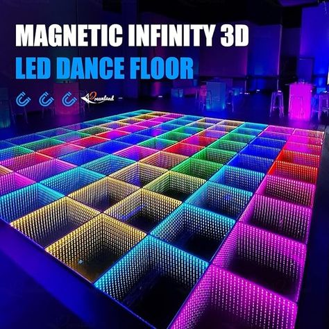 Amazon.com: Bonvenon Dance Floor Stage Lights Tempered (8 * 8ft) Glass with Flight Case Infinity Mirror Panel 3D Effect LED Dance Floor for Wedding Party (3D) (Magnetic) : Musical Instruments Tile Lights, Dance Floor For Wedding, Mirror Infinity, Led Dance Floor, Panel 3d, Mirror Panel, Dance Floor Wedding, 3d Mirror, Stage Lights