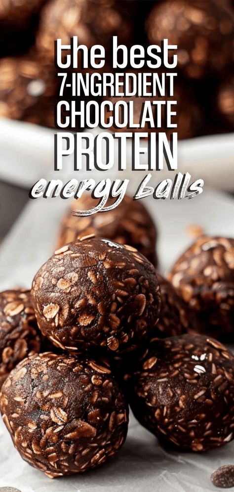 7-Ingredient Chocolate Protein Energy Balls [30 Minutes] – Chasety Whey Protein Energy Balls, Chocolate Oat Protein Balls, Protein Balls With Chocolate Protein, Choc Protein Balls, Baked Protein Balls, Protein Energy Balls Healthy, Protein Balls Chocolate, High Protein Balls, Homemade Protein Balls