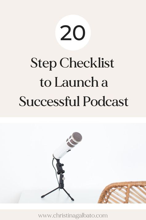 Podcast Start Up Checklist, Podcast Launch Checklist, Podcast Business Plan, How To Start Podcasting, Podcast Equipment Checklist, Start A Podcast Checklist, Podcast Tips And Tricks, Starting A Podcast Checklist, Podcasts Equipment