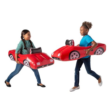 PRICES MAY VARY. It’ll be a fun day at the racetrack when kids play with this inflatable wearable – perfect for Halloween events or a racing-themed birthday party. Material: Vinyl. Size: Inflated, 3 ft. x 18" x 13". Vinyl. Inflated, 3 ft. x 18" x 13". It’ll be a fun day at the racetrack when kids play with this inflatable wearable – perfect for Halloween events or a racing-themed birthday party. Material: Vinyl. Size: Inflated, 3 ft. x 18" x 13", Count: 1 Race Car Costume, Hot Wheels Themed Birthday Party, Race Car Party Decorations, Movie Theme Birthday Party, Car Costume, Hotwheels Birthday Party, Pool Toys For Kids, Hot Wheels Birthday, Car Birthday Theme