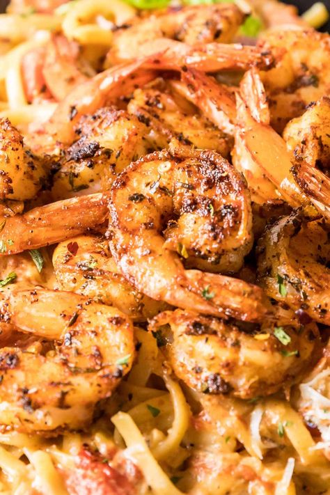 Spicy Shrimp And Pasta, Cajun Shrimp Pasta Recipes, Cajun Pasta Shrimp, Spicy Shrimp Pasta Recipes, Cajun Chicken And Shrimp Pasta, Cajun Shrimp Fettuccine Alfredo, Shrimp Meals, Spicy Shrimp Pasta, Shrimp Spaghetti