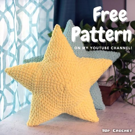 Free Amigurumi Patterns — 1Up Crochet Free Star Pillow Crochet Pattern, Amigurumi Star Pillow, Star Crochet Pillow Pattern, Crochet Free Pillow Pattern, Crochet Starfish Pillow, Crochet Star Pillow Pattern, Fun Crochet Pillow, Free Star Crochet Pattern, Amigurumi Pillow Free Pattern