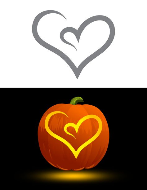 Printable Fancy Double Heart Pumpkin Stencil Pumpkin Carving Ideas Heart, Heart Pumpkin Carving, Heart Pumpkin, Cute Pumpkin Carving, Pumkin Carving, Paper Mache Projects, Pumpkin Carving Ideas, Pumpkin Stencil, Carving Ideas