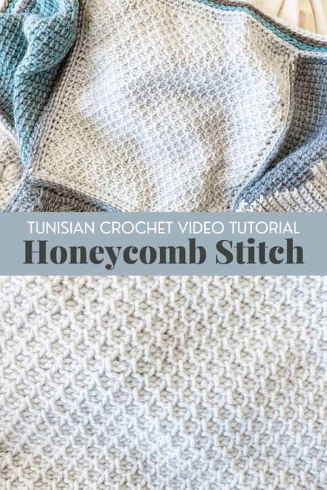 TL Yarn Crafts - How to Crochet the Tunisian Crochet Honeycomb Stitch - VIDEO TUTORIAL | TL Yarn Crafts Honeycomb Stitch Crochet Blanket, Tunisian Crochet Honeycomb Stitch, Tunisian Honeycomb Stitch, Afghan Stitch Crochet Patterns, Tusinian Crochet Stitches, Crochet Tunisian Blanket, Honeycomb Stitch Crochet, Tusinian Crochet Patterns, Free Tunisian Crochet Patterns Blankets