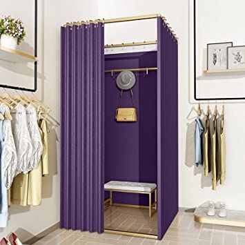 Portable Change Room, Small Changing Room Ideas, Clothing Boutique Interior Small Spaces, Change Room Ideas, Small Changing Room, Beach Kiosk, Portable Changing Room, Portable Dressing Room, Spring Windows