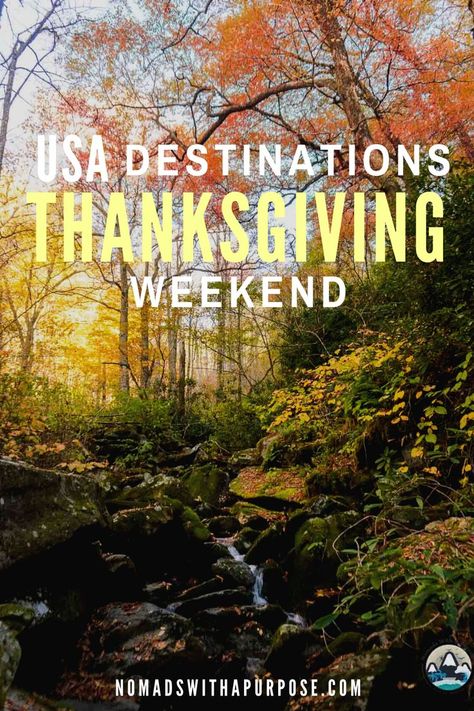 The best places for your Thanksgiving vacation-- includes beaches and deserts in California, ski resorts in Utah and Colorado, national parks in Florida and Tennesse, and more. Read this blog to discover incredible Thanksgiving destinations! Colorado Thanksgiving Vacation, Thanksgiving In Colorado, Thanksgiving Getaway Ideas, Thanksgiving Trip Ideas, Thanksgiving Destinations, Thanksgiving Vacation Ideas, Thanksgiving Getaways, Colorado National Parks, California Getaways