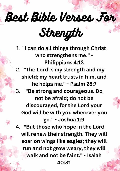 Scripture Quotes For Women Strength, Bible Verse Of Strength, You Are Strong Bible Verse, Scripture Verses For Strength, Prayer For Hope Strength, Verses Of Encouragement For Women, Strength Verses Bible, Biblical Verses Strength, Scripture On Strength