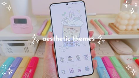 Aesthetic Galaxy, Internet Friends, Galaxy Theme, Cute Themes, Yt Channel, Themes Free, Aesthetic Phone, Aesthetic Themes, Samsung Phone