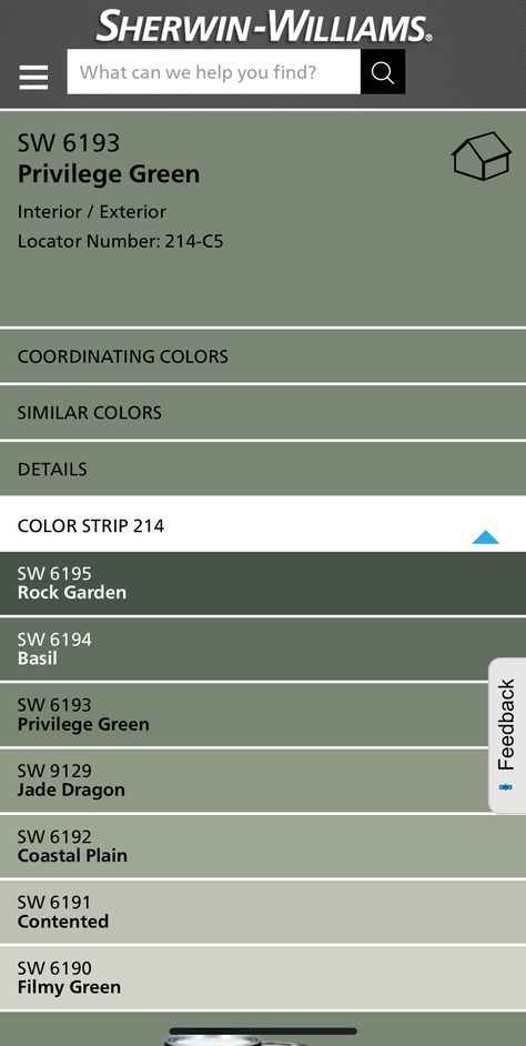 Dining room - Privilege Green (SW 6193) Privilege Green Sherwin Williams Bedroom, Sw 6193 Privilege Green, Sw Livable Green Paint, Privilege Green Color Palette, Privilege Green Sherwin Williams Kitchen, Priveledge Green, Privledge Green, Green Paint For Dining Room, Bm Forest Floor