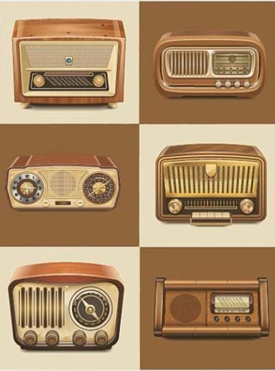 Vintage radioooos Old Radio, Process Infographic, Radio Design, Vintage Stoves, Radio Vintage, Free Vintage Printables, Dorm Room Designs, Antique Radio, Art Mid Century