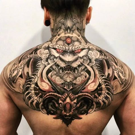 Japanese tattoos are quite unique and a cool style, becoming a very popular style among men. This style is eye-catching and fascinating because of the brilliant colors and unique shading. Japanese Upper Back Tattoo, Back Piece Tattoo Men, Back Tattoo Men, Back Of Neck Tattoo Men, Back Tattoos For Guys Upper, Upper Back Tattoo, Japanese Back Tattoo, Japanese Tattoos For Men, 42 Tattoo