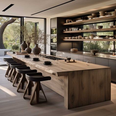 Modern Oak Kitchen, Australian Houses, Oak Kitchen, Scandinavian Kitchen, Kitchen Inspiration Design, Kitchen Trends, Bloxburg House Ideas, Bloxburg House, Küchen Design