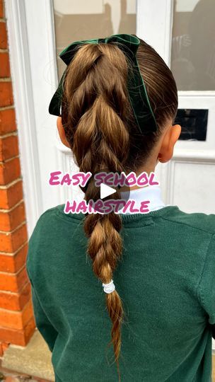 2 Plaits Hairstyles, Plats Hairstyles, Plait Styles, Bella Hair, Prom Hair Down, Plaits Hairstyles, Bow Hairstyle, Hair Arrange, Braid Tutorial