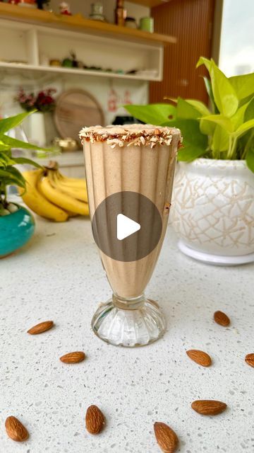 Omkar Pawar on Instagram: "Roasted Almond Banana Milkshake 🍌🌰🥛.
This Roasted Almond Banana Milkshake is a delightful and perfectly compliant option for Shravan Somvar vrat. It’s a nourishing, wholesome, and fulfilling beverage that will keep you powered up all day long. 

Recipe ingredients:
Almond 100gms
Sugar 100gms
Milk for syrup 100ml

Banana 2
Milk 800ml
Ice optional 

Refer the video above for detailed Recipe💯
Recipe by Omkar Pawar.
.
.
.
.
.
#roastedalmond #milkshake #banana #bananamilkshake #bananalover #milk #milkrecipes #almond #vratrecipes #easyrecipes #goodfood #reelsinstagram #reelitfeelit #reelkarofeelkaro #cookingrecipesrepost #indianfoodbloggers #mumbaifoodie #omkarpawar 
808
520
741" Milkshake Banana, Shravan Somvar, Roasted Almond, Banana Milkshake, Milkshake Recipes, Recipe Ingredients, Milk Recipes, Ingredients Recipes, Indian Food Recipes