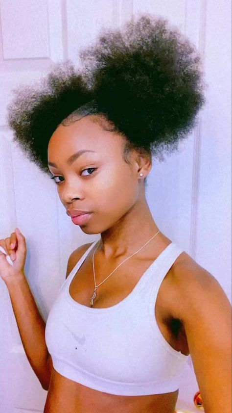 Two Puff Balls Hairstyle, 2 Afro Puffs Natural Hairstyles, Cute Puff Ball Hairstyles, 2 Afro Puffs, 2 Puff Balls Natural Hair, 4c Two Puffs, 2 Puffs Hairstyle, Two Puff Balls Hairstyle Natural Hair, Real Hair Hairstyles Black Women Natural