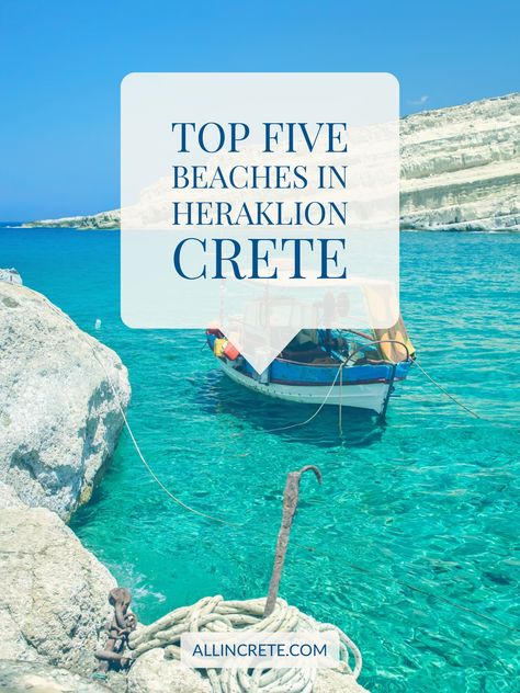 Do you want to know what are the best beaches to visit in Heraklion? Read on... Crete Heraklion, Greek Islands Vacation, Crete Chania, Beaches To Visit, Best Beaches To Visit, Greek Travel, Crete Island, Greek Isles, Greece Travel Guide