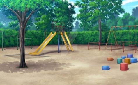 Anime Playground Background, Photographie Indie, Episode Interactive Backgrounds, Anime Places, Episode Backgrounds, Anime City, Scenery Background, Background Drawing, Green Screen Backgrounds