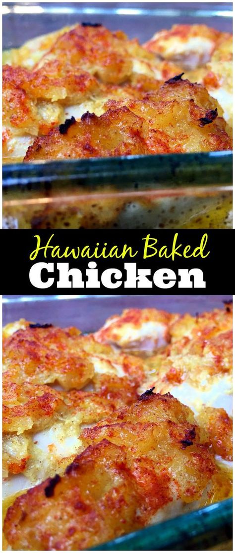 Hawaiian Baked Chicken | Aunt Bee's Recipes Chicken Recipies, Hawaiian Chicken, Easy Baked Chicken, Hawaiian Food, Chicken Main Dishes, Ayam Goreng, Chicken Dishes Recipes, Baked Chicken Recipes, Poultry Recipes