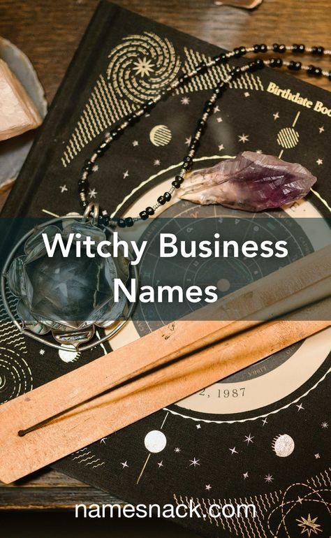 20 mystical business name ideas for a witchy business. Username Ideas Witch, Spiritual Names For Instagram, Moon Business Names, Crystal Business Names, Witchy Business Ideas, Spiritual Usernames For Instagram, Witchy Names Mystic, Crystal Business Name Ideas, Apothecary Name Ideas