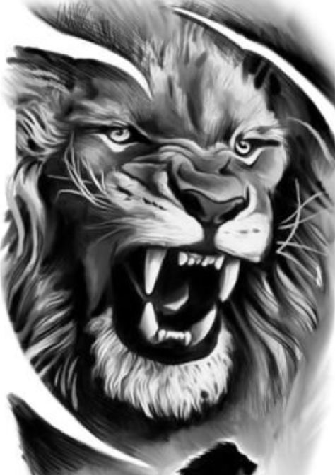 Aggressive Lion Tattoo Design, Angry Lion Tattoo Design, Angry Lion Tattoo, Lion Tattoo Vector, Roaring Lion Tattoo, Body Armor Tattoo, Lion Stencil, Lion Flower, Trippy Lion Tattoo