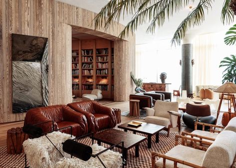 A Look Inside the Uber Cool Kelly Wearstler-Designed Hotel Everyone Is – Bed Threads Santa Monica Proper Hotel, Proper Hotel, Style Californien, American Interior, Santa Monica California, California Cool, Luxury Boutique Hotel, Cameron Diaz, Design Hotel