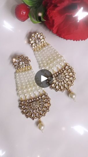 734 reactions · 19 shares | DIY kundan earrings #diy #viraljewelery #viralreels #trendinaudio #earringsmaking #reelitfeelit❤️ #reeljiyorealjiyo #reelkarofeelkaro❣️ #bestjewellerydesigns | —͟͞͞★MAIRA★ | Sachet-Parampara, Sachet Tandon, Parampara Tandon, Youngveer · Kho Jaana Parampara Tandon, Diy Kundan Jewellery, Fabric Jewellery, Cat Hacks, Diy Earring, Earrings Diy, Kundan Earrings, Fancy Dress Design, Kundan Jewellery