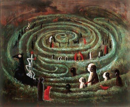 Leonora Carrington Leonora Carrington, Max Ernst, Mexican Artists, Art Et Illustration, Visionary Art, Arte Fantasy, Surreal Art, Labyrinth, Art History