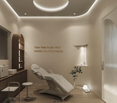 Esthetician Office Aesthetic, Aesthetic Spa Waiting Room, Consultation Room Design Medical, Lash Artist Room Set Up, Aesthetician Clinic Design, Boutique Spa Interior, Salon Lobby Decor, Laser Studio Design, Luxury Facial Room