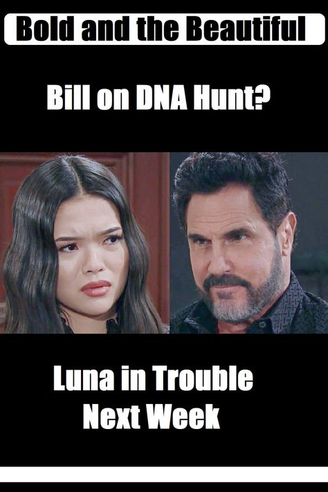 Bold and the Beautiful has Bill Spencer looking unconvinced about Luna Nozawa‘s paternity in one of a few cliffhangers from Friday’s episode of the CBS soap. Bold And The Beautiful, Next Week