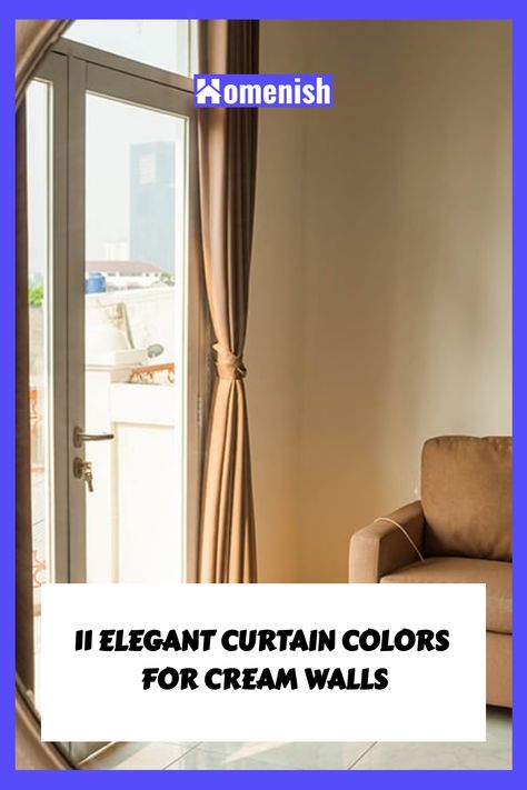 If you are trying to decide on the best curtain colors for cream walls, you’ve come to the right place. Let’s take a look at our favorite picks of the right color curtains you can try with your cream walls. Cream Walls Curtain Ideas, Curtains For Yellow Walls Living Room, Curtains For Cream Walls, White Paint House, White Walls Living Room, Curtain Colors, Cream Paint Colors, Color Curtains, Best Curtains