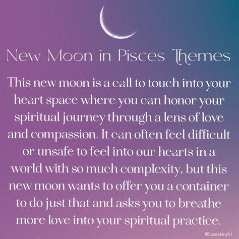 New Moon in Pisces Ritual : New Moon In Pisces Affirmations, New Moon In Pisces 2024, Pisces New Moon, Moon Pisces, New Moon In Pisces, Pisces Energy, Pagan Magick, Moon In Pisces, Lunar Magic