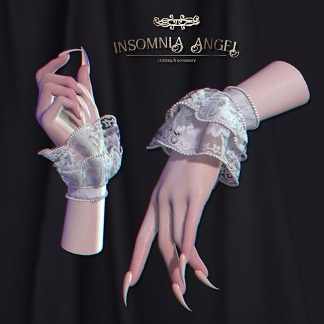 [ABSTRAKT EVENT] | Insomnia Angel . lace cuffs Available at … | Flickr Demon Clothes, Angelic Outfits, Sims 4 Nails, Sims 4 Cc Eyes, Sims 4 Cas Mods, Sims Packs, Sims 4 Anime, The Sims 4 Pc, Pelo Sims