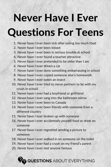 Questions For Teenagers, Questions For Teens, Never Have I Ever Questions, Funny Truth Or Dare, Fun Sleepover Activities, Good Truth Or Dares, Fun Sleepover Games, Sleepover Party Games, Funny Party Games