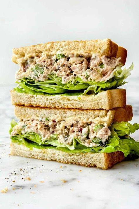 Classic Tuna Salad Recipe | foodiecrush.com Artisan Sandwiches, Foodiecrush Recipes, Classic Tuna Salad Recipe, The Best Tuna Salad, Best Tuna Salad Recipe, Classic Tuna Salad, Best Tuna Salad, Healthy Foods To Make, Healthy Food Habits