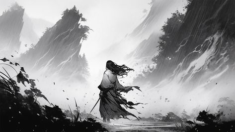 Desktop Wallpapers Dark Fantasy Art, Samurai Pc Wallpaper, Samurai Wallpaper Aesthetic, Dark Anime Pc Wallpaper, Cultivation Chinese Art, Samurai Wallpaper Hd Pc, Dark Japan Aesthetic, Vagabond Wallpaper Pc, Cool Desktop Wallpapers